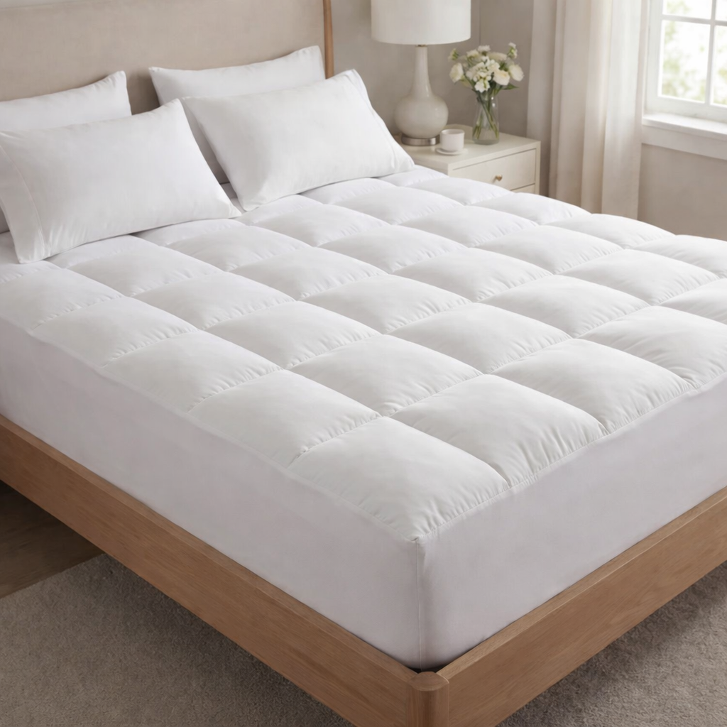 Snuggle Haven™ Premium Quilted 1000GSM Luxury Mattress Topper – Ultra Thick, Breathable & Cloud-Soft