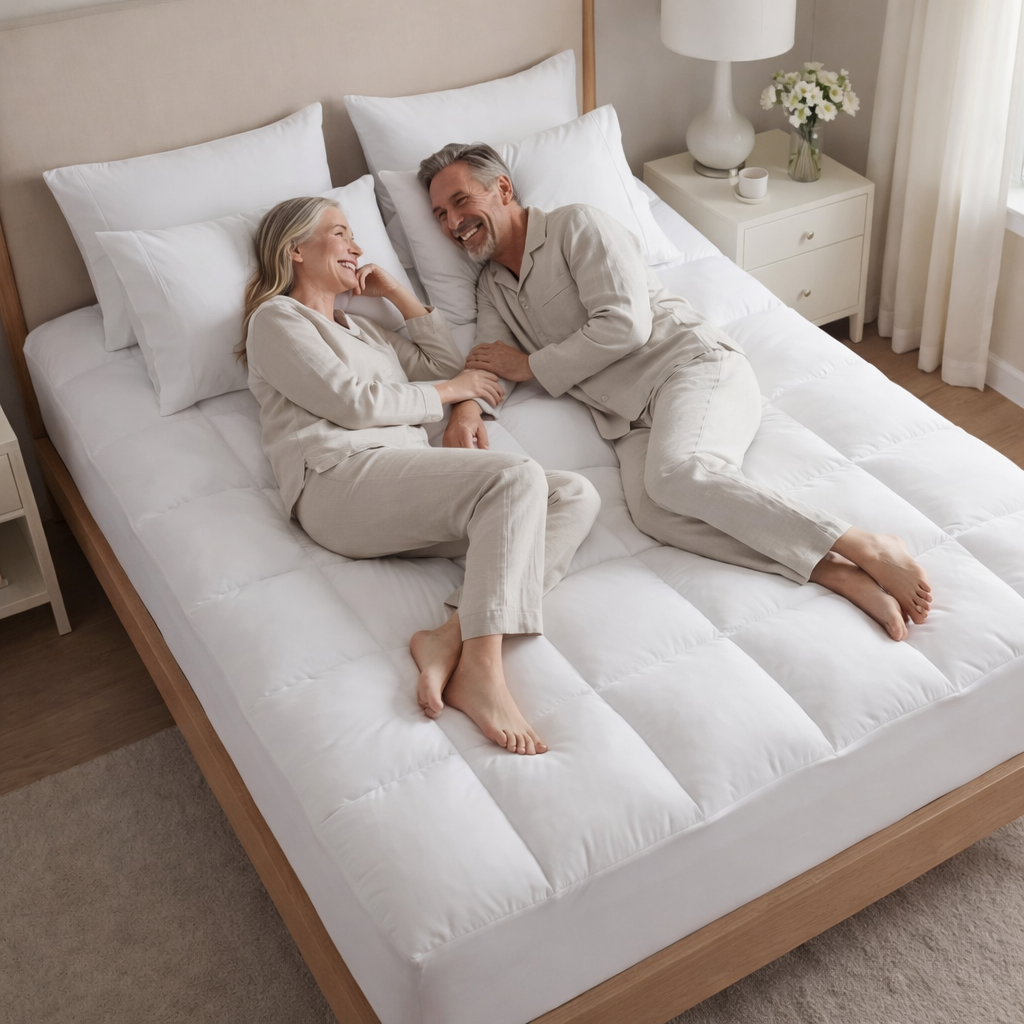 Snuggle Haven™ Premium Quilted 1000GSM Luxury Mattress Topper – Ultra Thick, Breathable & Cloud-Soft