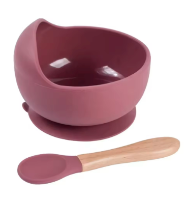Silicone Baby Feeding Bowl &amp; Spoon Set