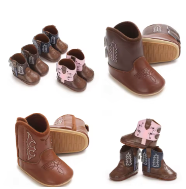 Baby Western Leather Boots